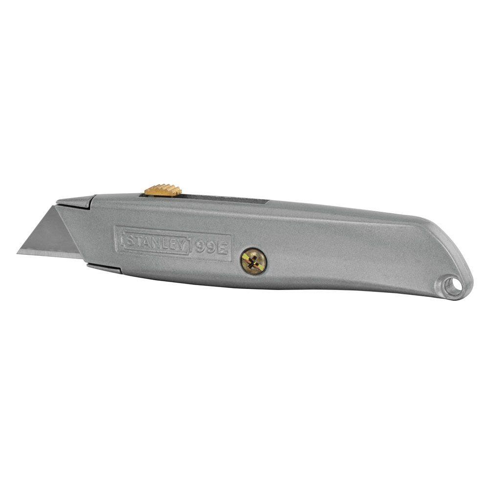 Semi-automatic retractable utility knife