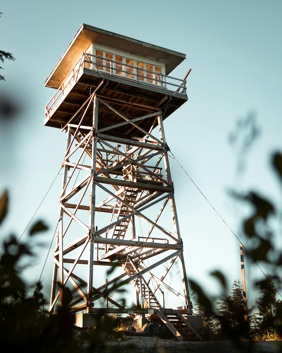 Forest Service fire lookout tower